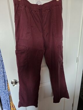 Buffalo David Bitton Maroon Elastic Waist Top